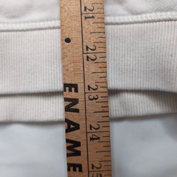 Quiksilver Women's Cream Crewneck 3D Embossed Logo Relaxed Fit, Size Small - Picture 8 of 8